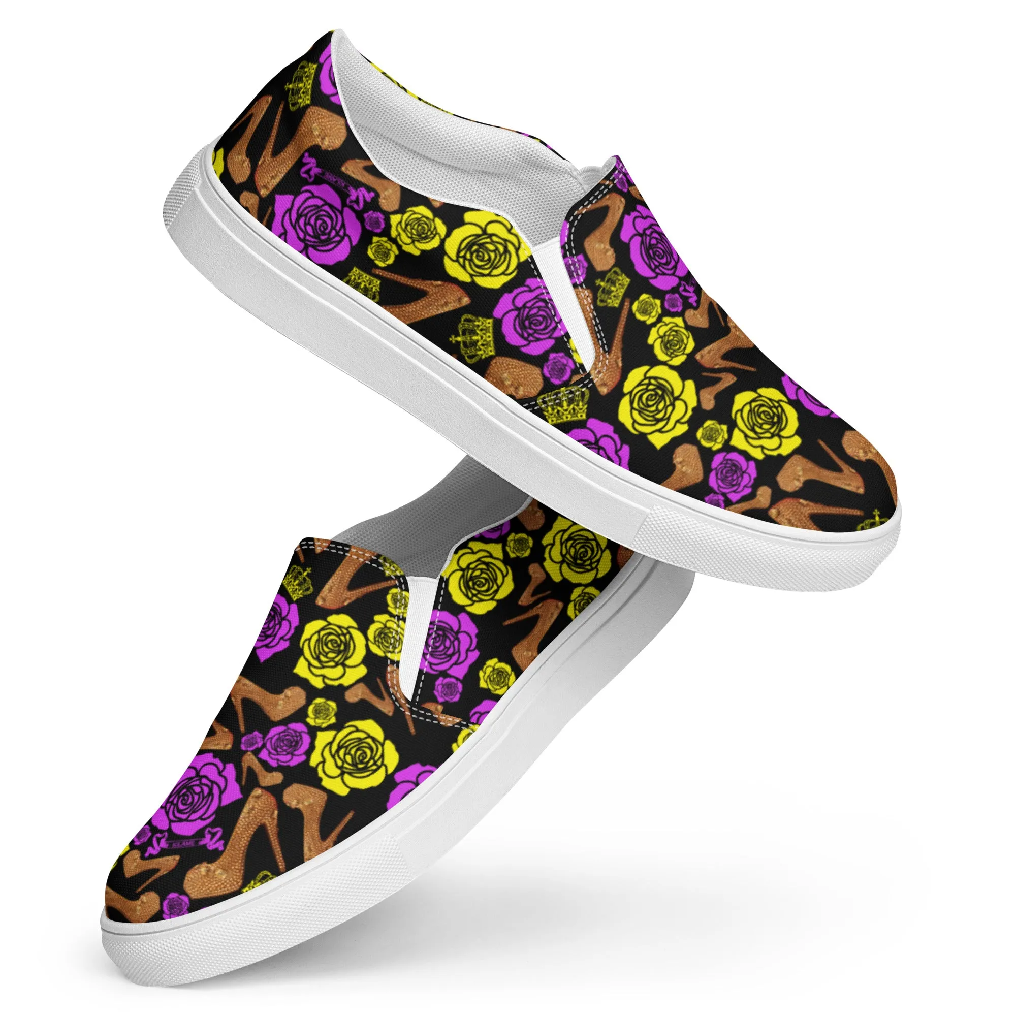 Women’s slip-on canvas shoes 'Purple Gold'