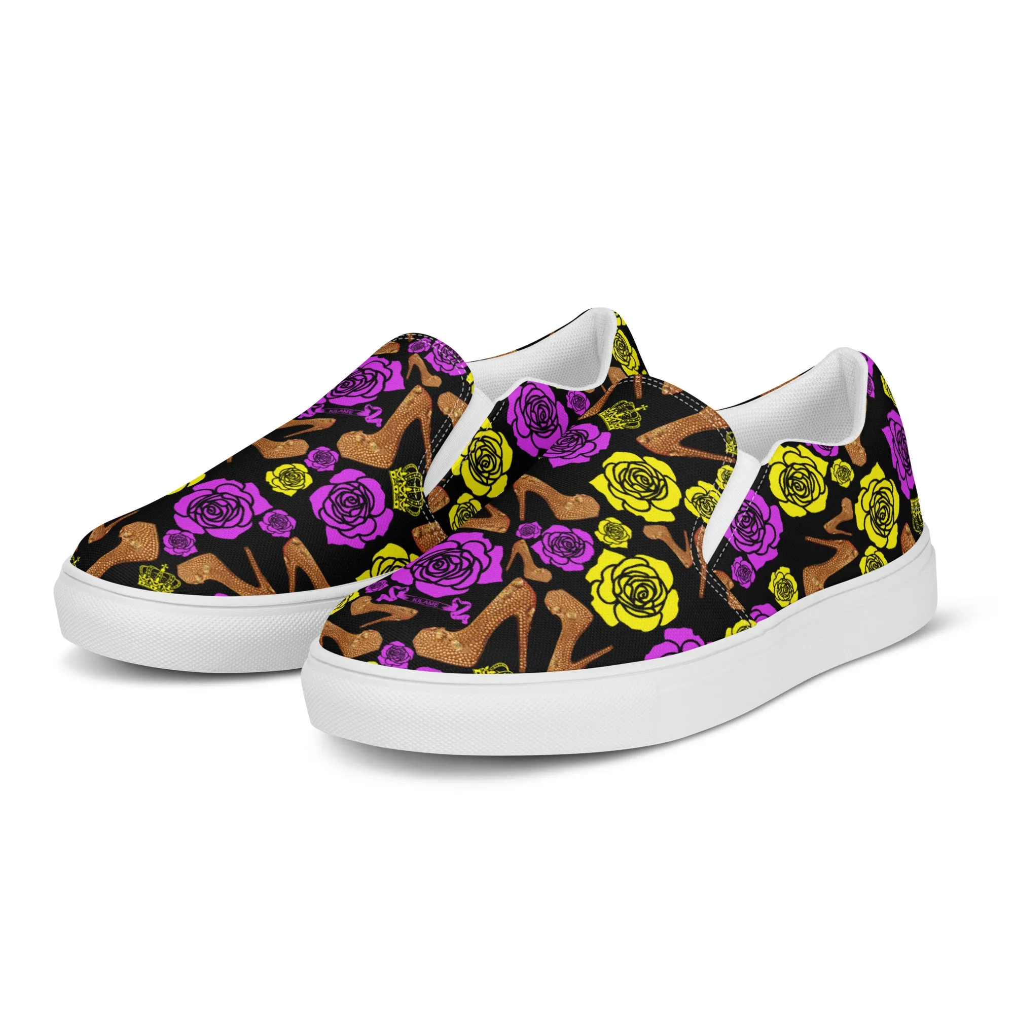 Women’s slip-on canvas shoes 'Purple Gold'