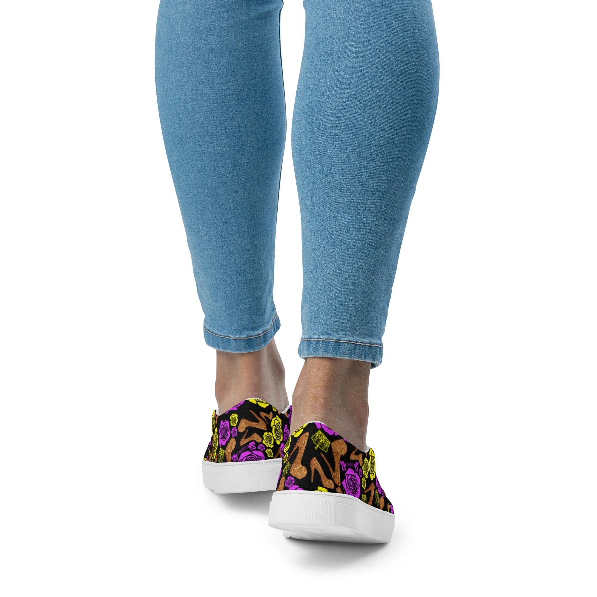 Women’s slip-on canvas shoes 'Purple Gold'