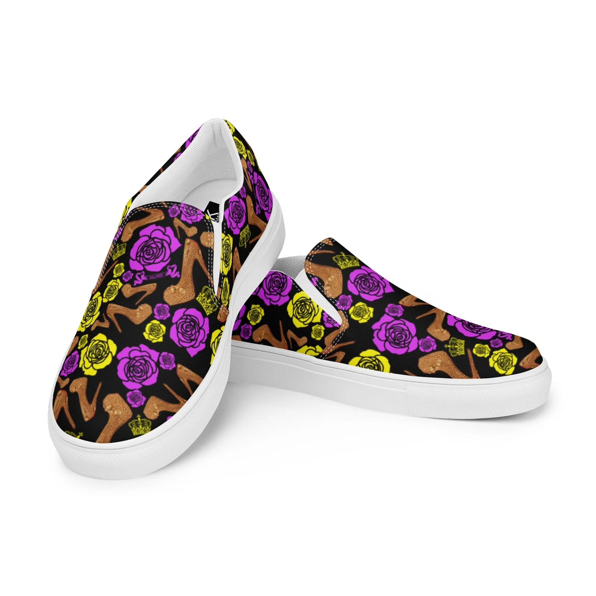 Women’s slip-on canvas shoes 'Purple Gold'