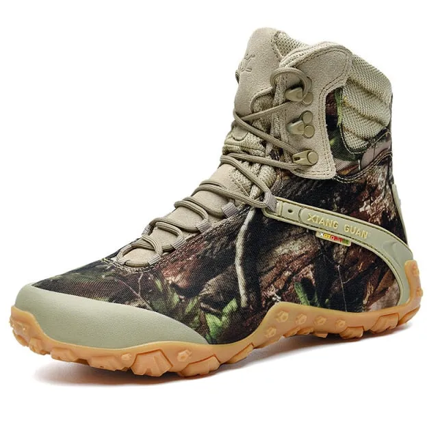 XIANGGUAN men hiking shoes Camping Tactical Boots Camouflage Climbing  Boots
