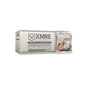 XMRE LITE MRE Food Supply, 12 Meals Fully Cooked Ready To Eat