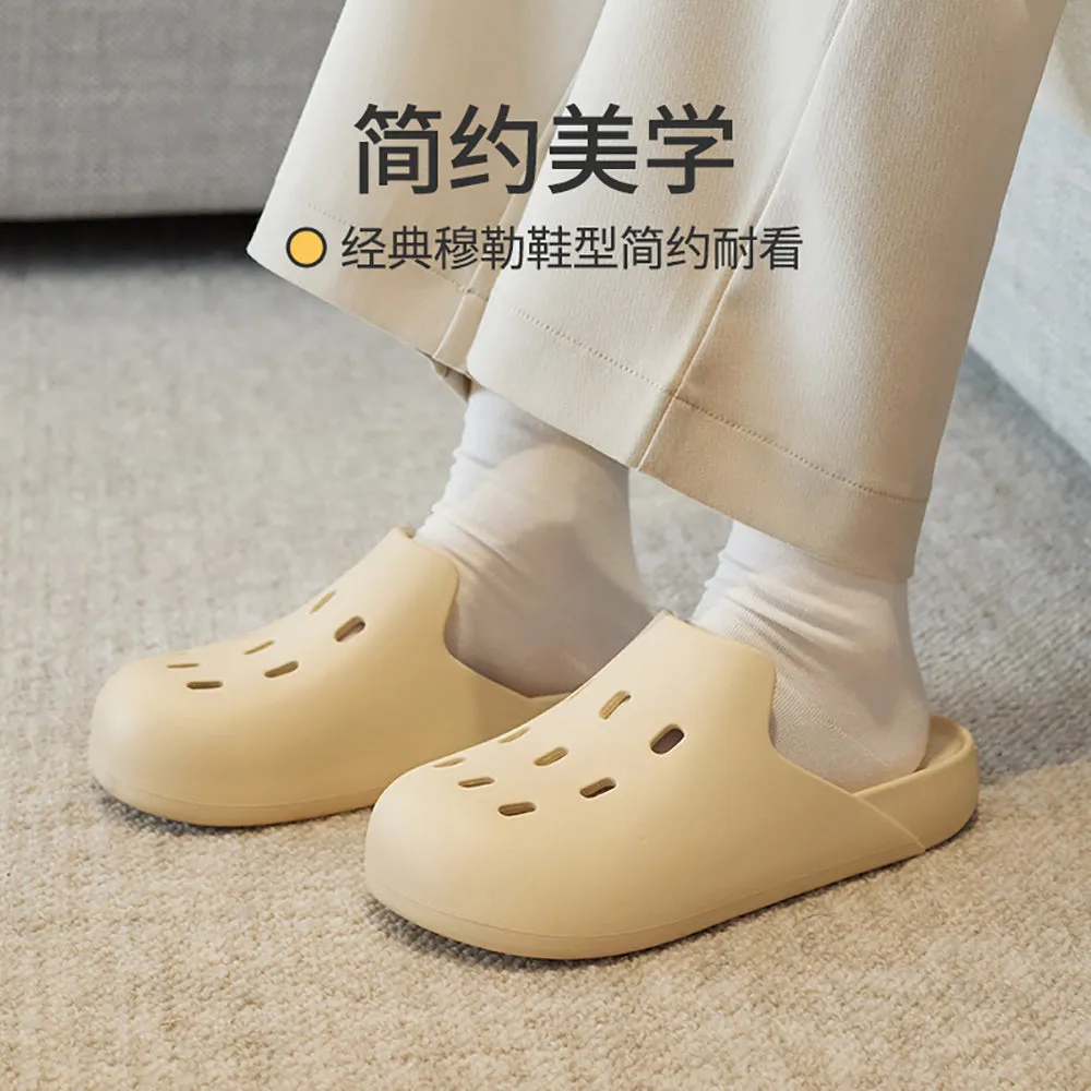 YouDiao Classic Mule Shoes, Cream White, Size 35-36