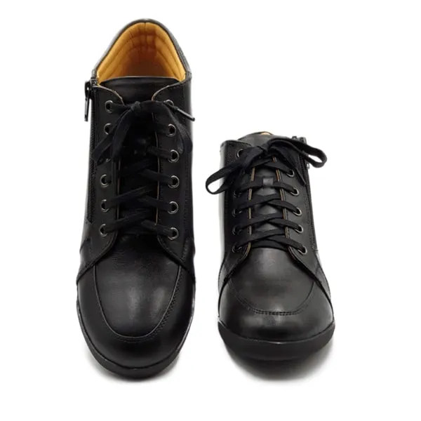 Zara Beautiful Black Leather Ankle Boots for Women